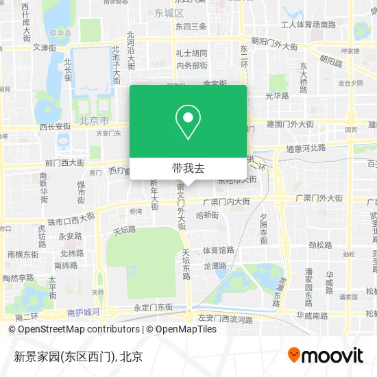 新景家园(东区西门)地图