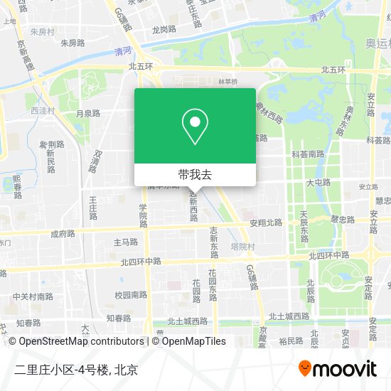 二里庄小区-4号楼地图