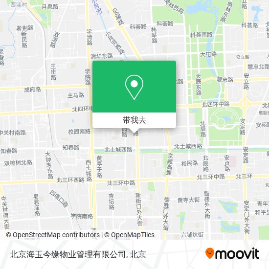 北京海玉今缘物业管理有限公司地图