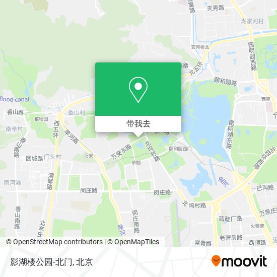 影湖楼公园-北门地图