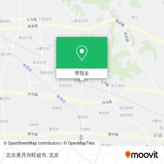 北京美月兴旺超市地图