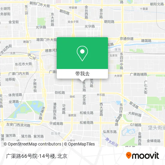 广渠路66号院-14号楼地图
