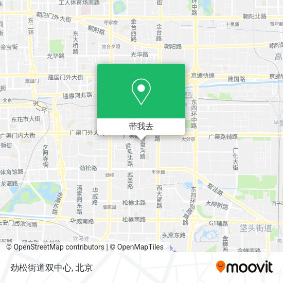 劲松街道双中心地图