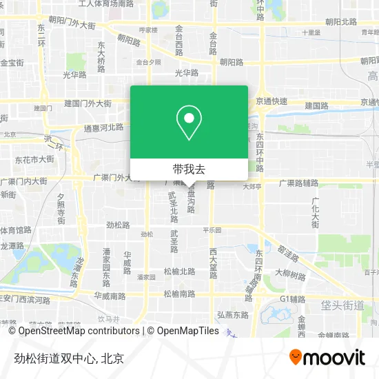 劲松街道双中心地图