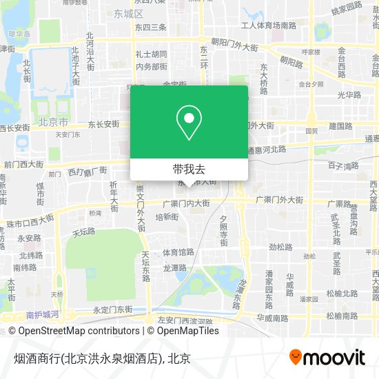烟酒商行(北京洪永泉烟酒店)地图