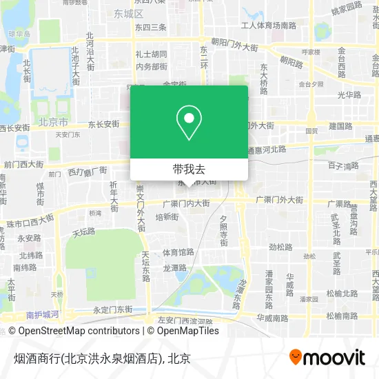 烟酒商行(北京洪永泉烟酒店)地图