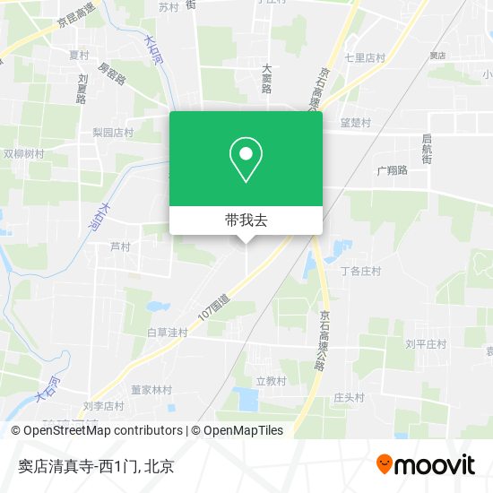 窦店清真寺-西1门地图