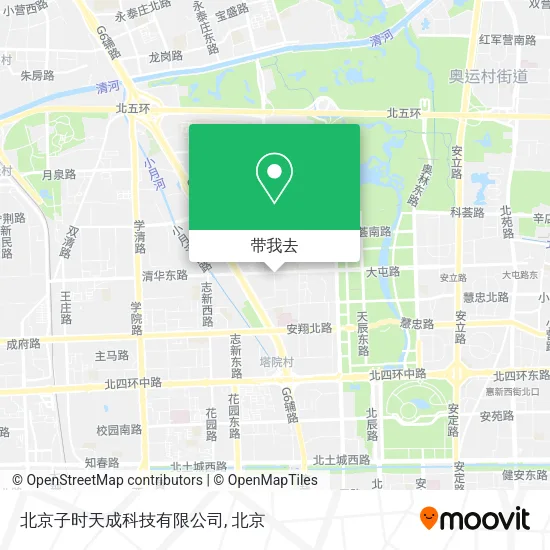 北京子时天成科技有限公司地图