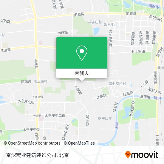 京深宏业建筑装饰公司地图