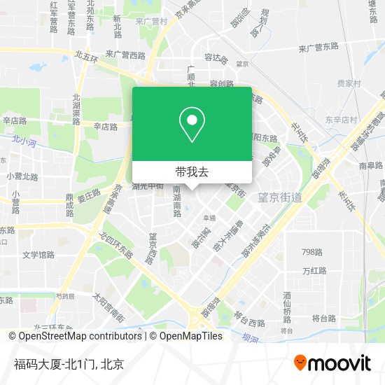 福码大厦-北1门地图