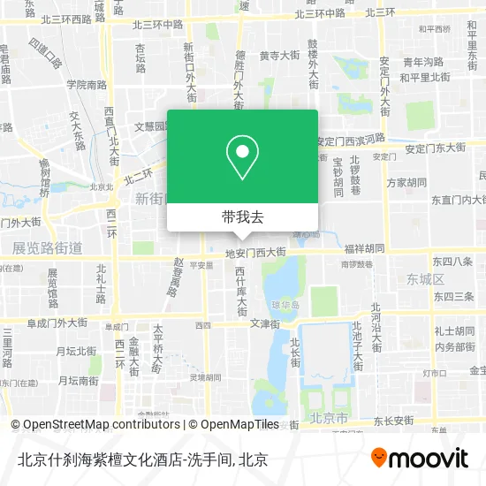 北京什刹海紫檀文化酒店-洗手间地图