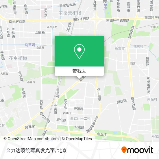 金力达喷绘写真发光字地图