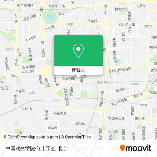 中国戏曲学院-红十字会地图