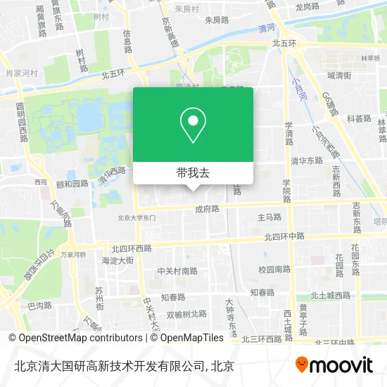 北京清大国研高新技术开发有限公司地图