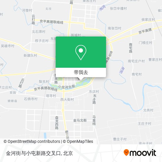 金河街与小屯新路交叉口地图