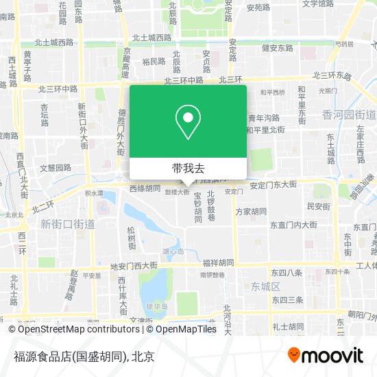 福源食品店(国盛胡同)地图
