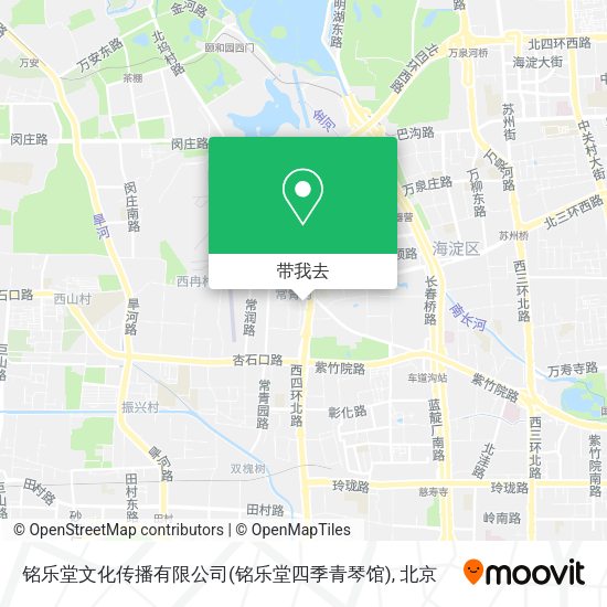 铭乐堂文化传播有限公司(铭乐堂四季青琴馆)地图
