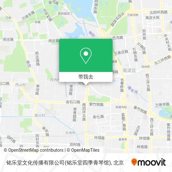 铭乐堂文化传播有限公司(铭乐堂四季青琴馆)地图