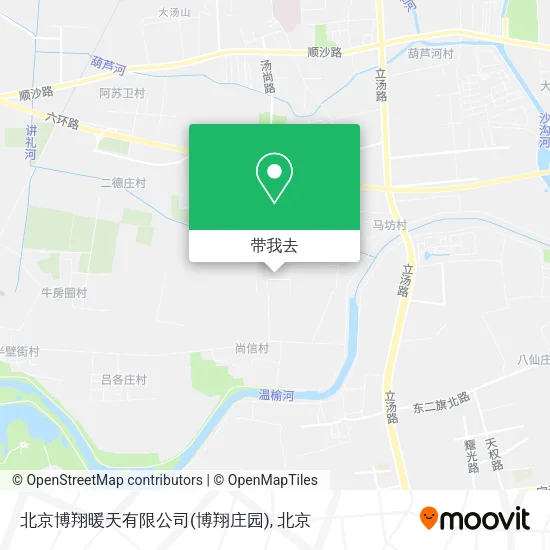 北京博翔暖天有限公司(博翔庄园)地图