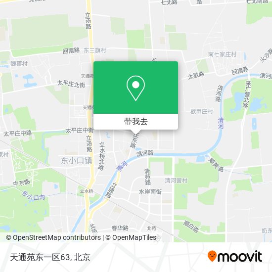 天通苑东一区63地图