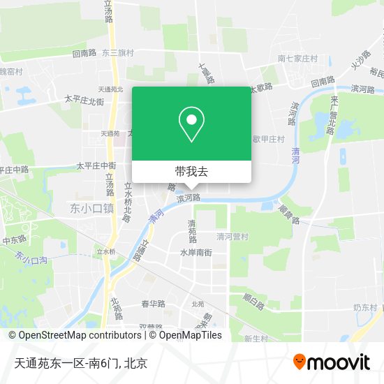 天通苑东一区-南6门地图