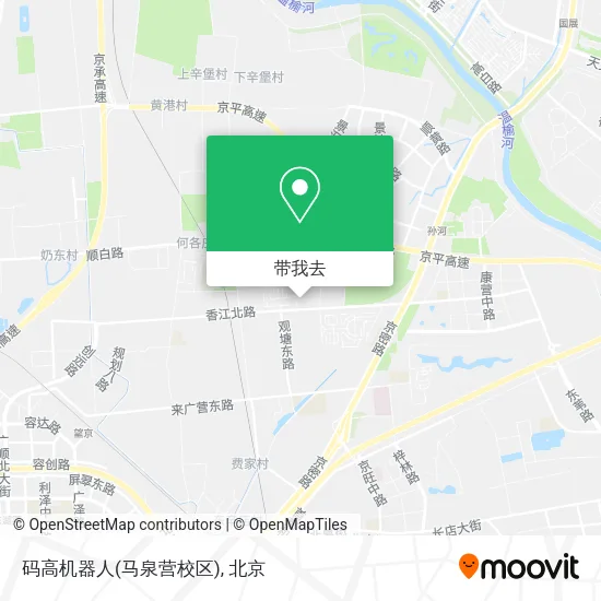 码高机器人(马泉营校区)地图