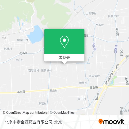 北京丰泰金源药业有限公司地图