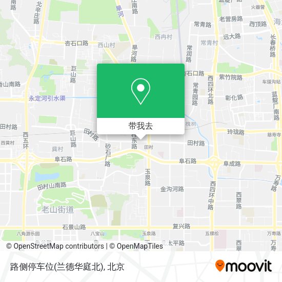 路侧停车位(兰德华庭北)地图