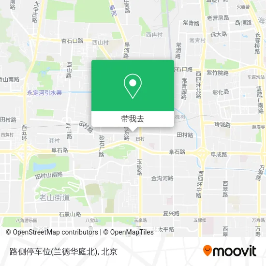 路侧停车位(兰德华庭北)地图