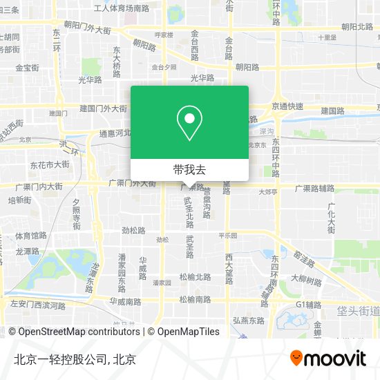 北京一轻控股公司地图