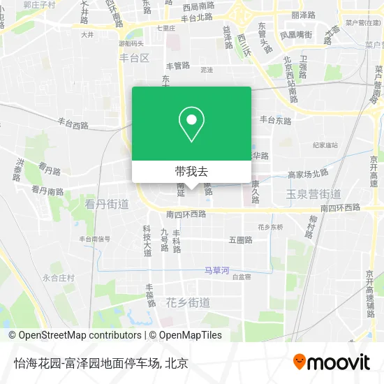 怡海花园-富泽园地面停车场地图
