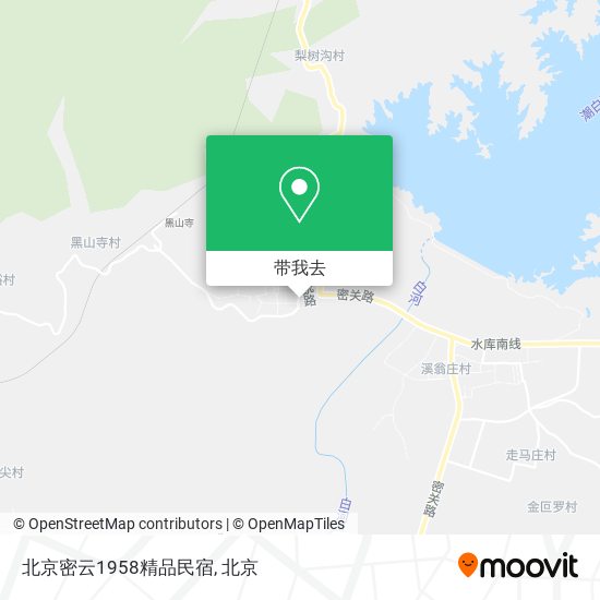 北京密云1958精品民宿地图