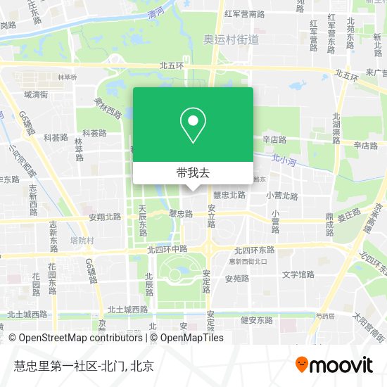 慧忠里第一社区-北门地图