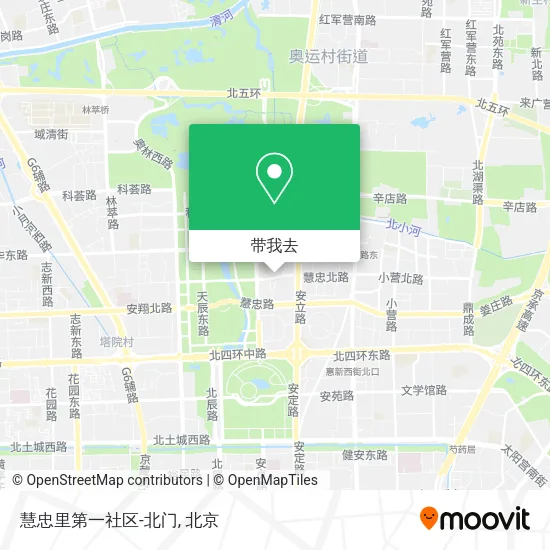 慧忠里第一社区-北门地图