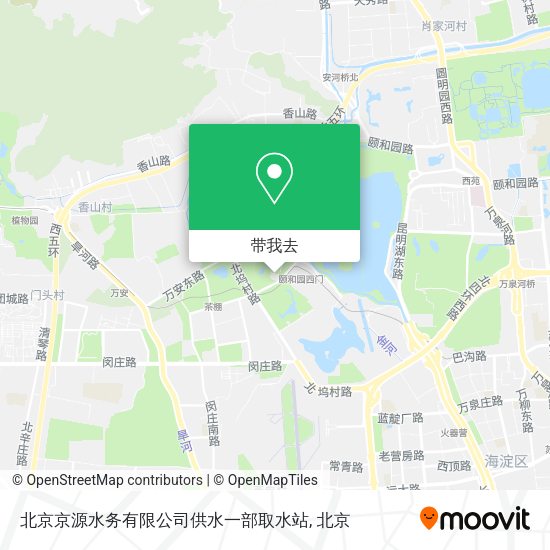 北京京源水务有限公司供水一部取水站地图
