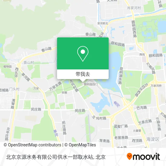 北京京源水务有限公司供水一部取水站地图