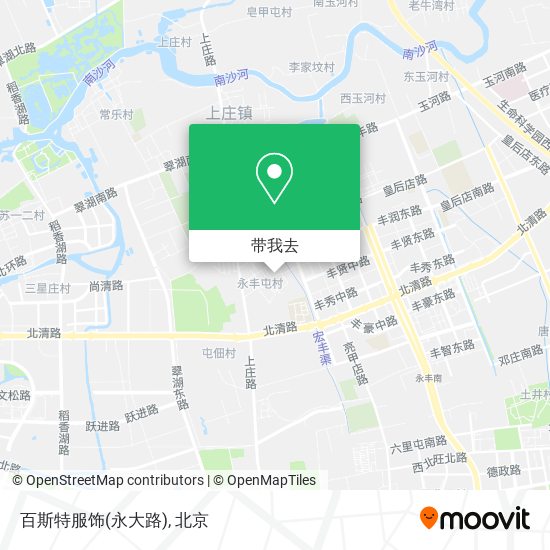 百斯特服饰(永大路)地图