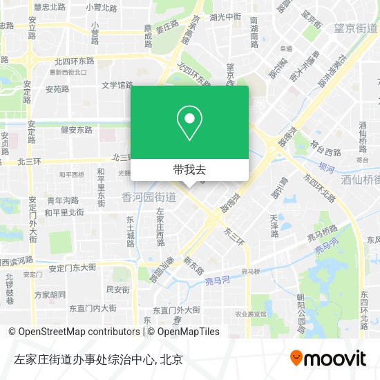 左家庄街道办事处综治中心地图