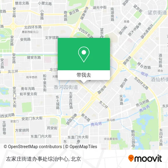 左家庄街道办事处综治中心地图