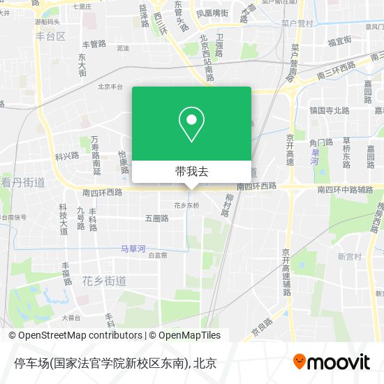 停车场(国家法官学院新校区东南)地图