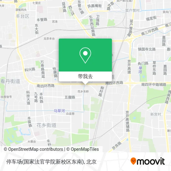 停车场(国家法官学院新校区东南)地图
