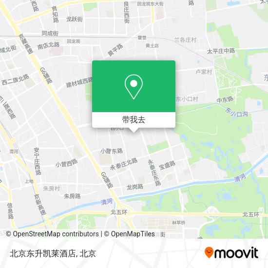 北京东升凯莱酒店地图