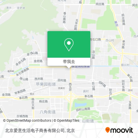 北京爱意生活电子商务有限公司地图