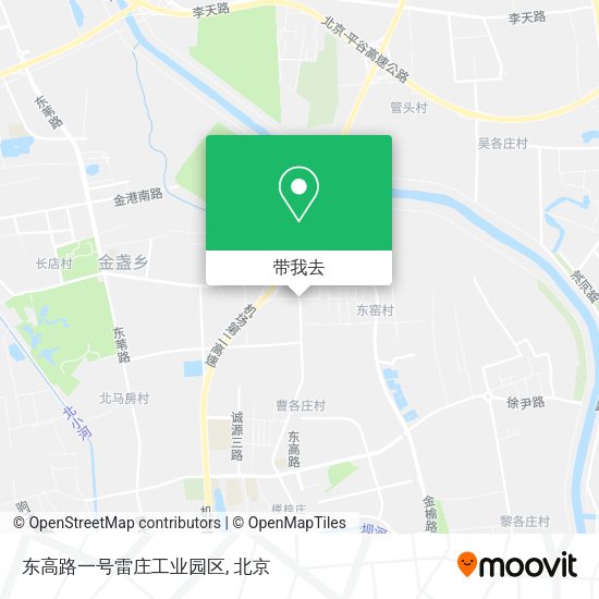 东高路一号雷庄工业园区地图