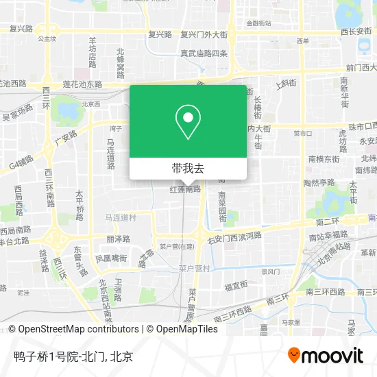 鸭子桥1号院-北门地图