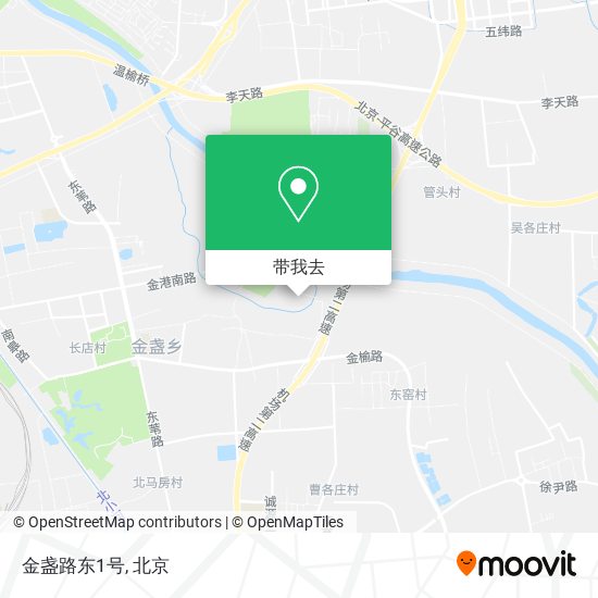 金盏路东1号地图