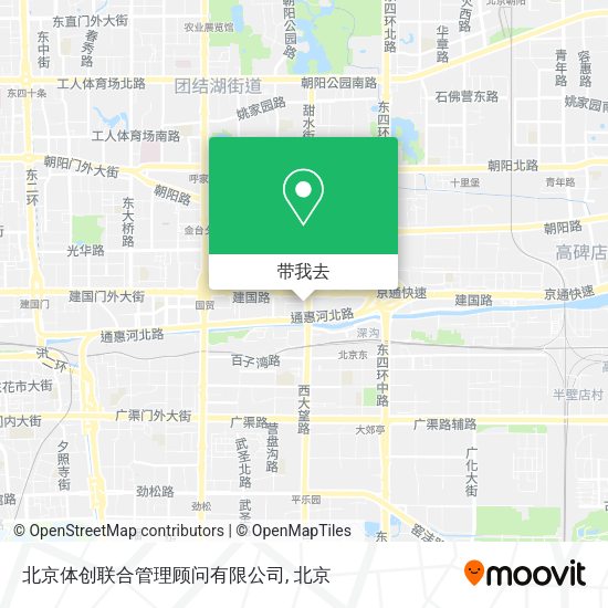 北京体创联合管理顾问有限公司地图
