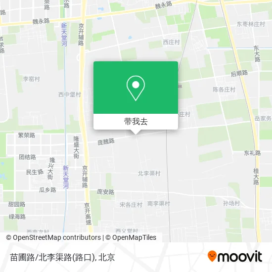 苗圃路/北李渠路(路口)地图