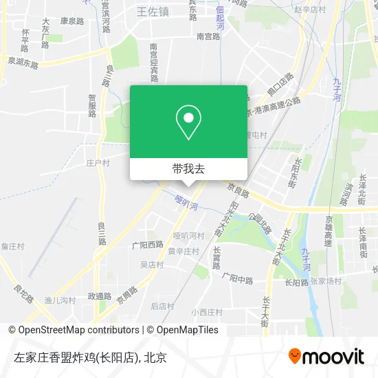 左家庄香盟炸鸡(长阳店)地图