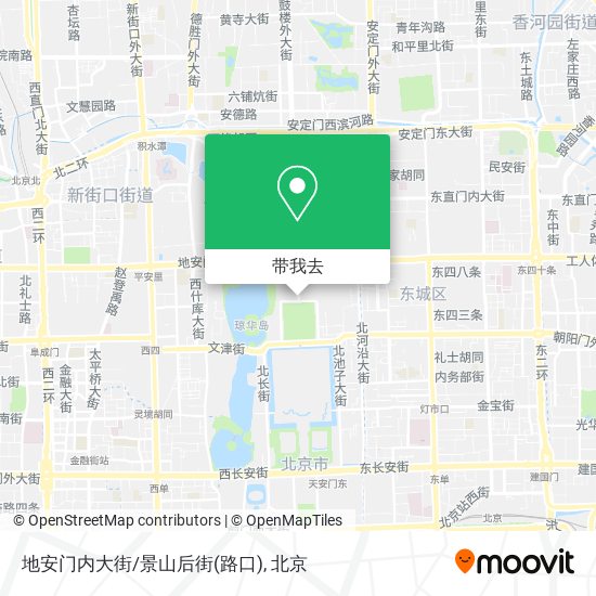 地安门内大街/景山后街(路口)地图
